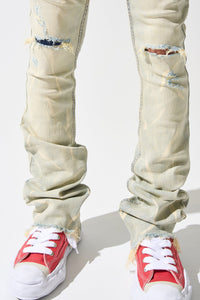 SERENEDE SULFUR STACKED JEANS