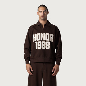 HONOR THE GIFT FALL 1988 QTR ZIP[  SWEATER