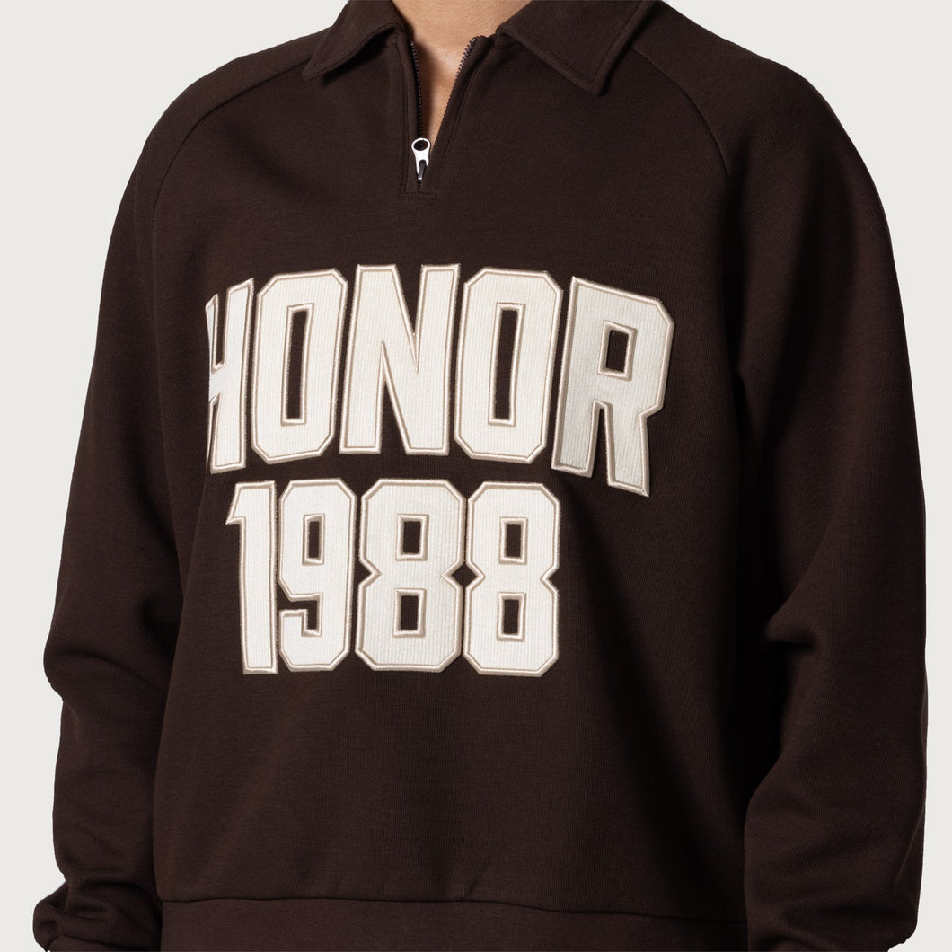 HONOR THE GIFT FALL 1988 QTR ZIP[  SWEATER