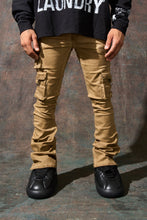 Load image into Gallery viewer, SERENEDE CINNAMON CARGO STACKED JEANS