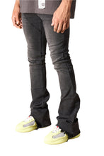 Load image into Gallery viewer, SERENEDE NICKEL STACKED JEANS