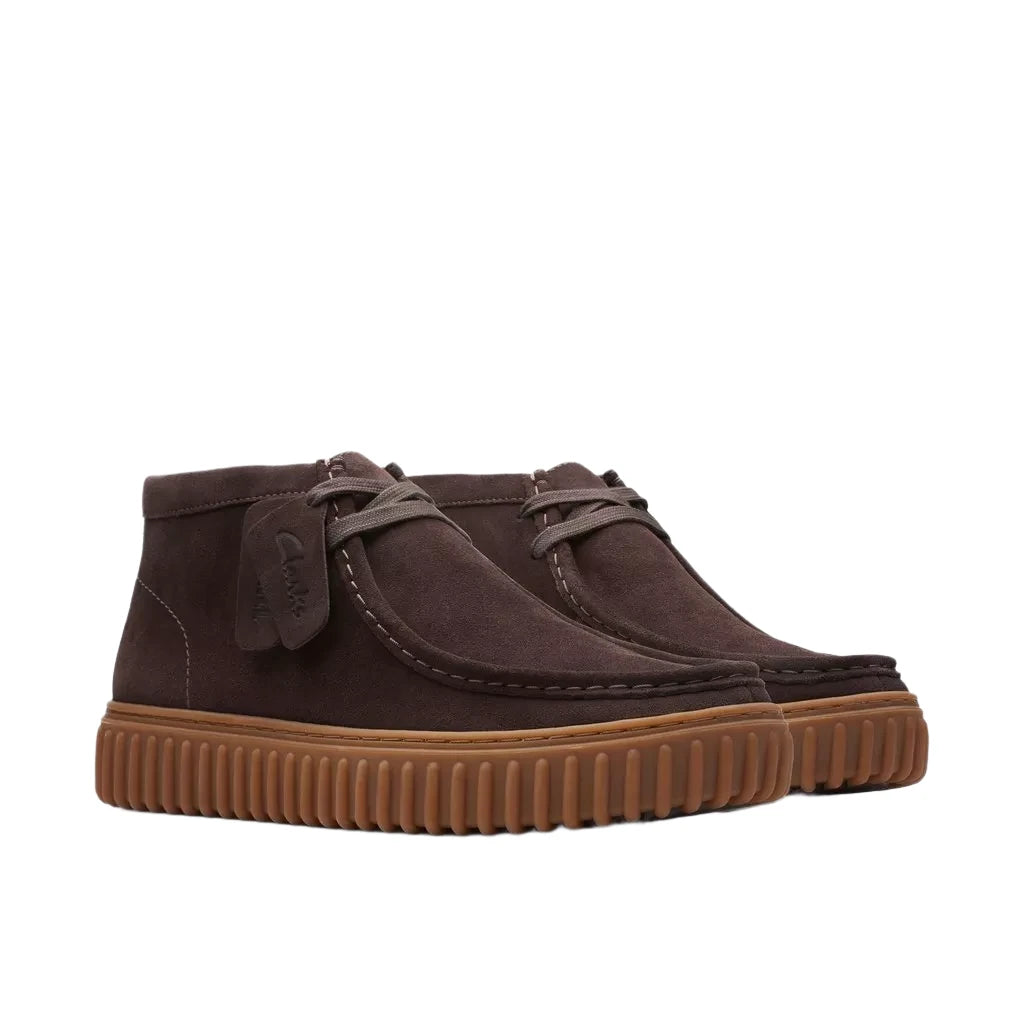 Clarks Torhill Hi Dark Brown Suede 11 M