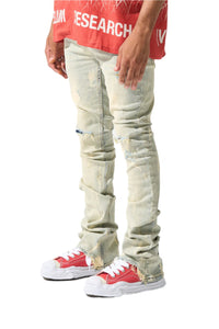 SERENEDE SULFUR  STACKED JEANS