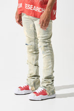 Load image into Gallery viewer, SERENEDE SULFUR STACKED JEANS