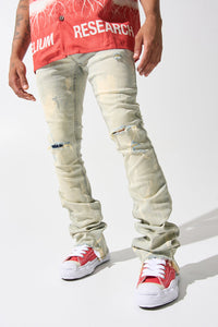 SERENEDE SULFUR STACKED JEANS