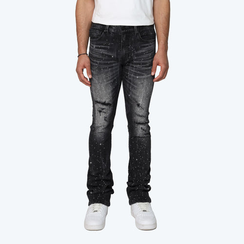 SMOKE RISE ALL RHINESTONE  JEANS