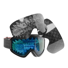Load image into Gallery viewer, SPRAYGROUND GRAFFITI SKI GOGGLES SET