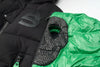 ALPHA  STYLE KUDU COZY DOUBLE HOODIE PUFFER JACKET