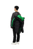 ALPHA  STYLE KUDU COZY DOUBLE HOODIE PUFFER JACKET