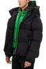ALPHA  STYLE KUDU COZY DOUBLE HOODIE PUFFER JACKET