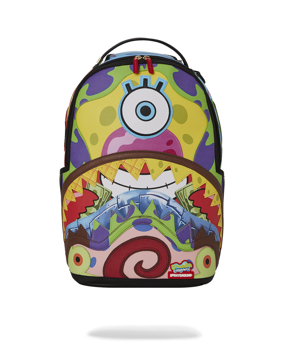 SPRAYGROUND: backpack in vegan leather with shark mouth - Green