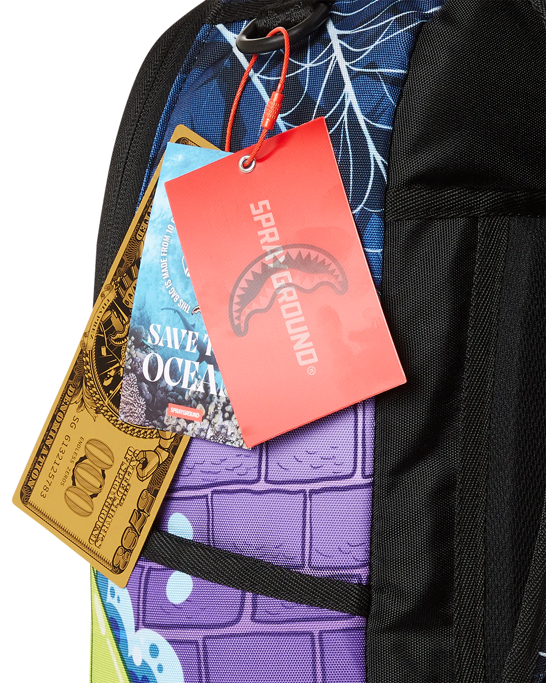 Sprayground Mochila Purple Money Bands