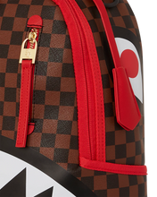 Load image into Gallery viewer, SPRAYGROUND ALL OR NOTHING SHARKS IN PARIS BACKPACK RED SHARKS IN PARIS DLXV (B5501)