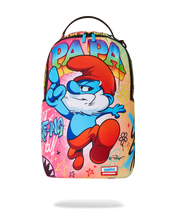 Load image into Gallery viewer, SPRAYGROUND PAPA SMURFS  ON THE RUN BACKPACK