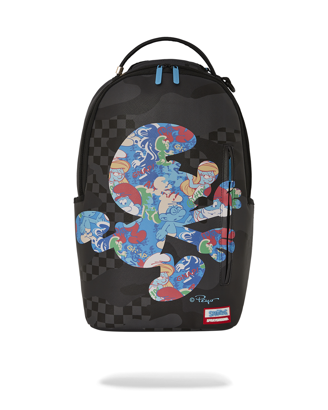 Colorful Smurfs Graphic Backpack SprayGround Sprayground x The Smurfs Papa Smurf On The Run Backpack  main image 4