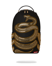 Load image into Gallery viewer, SPRAYGROUND A.I. GOLDEN REGENERATION GOLD SEQUIN SNAKE BACKPACK