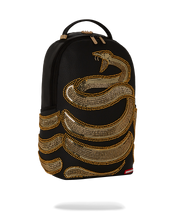 Load image into Gallery viewer, SPRAYGROUND A.I. GOLDEN REGENERATION GOLD SEQUIN SNAKE BACKPACK