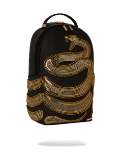 SPRAYGROUND A.I. GOLDEN REGENERATION GOLD SEQUIN SNAKE BACKPACK