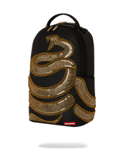 Load image into Gallery viewer, SPRAYGROUND A.I. GOLDEN REGENERATION GOLD SEQUIN SNAKE BACKPACK