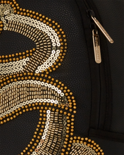 Load image into Gallery viewer, SPRAYGROUND A.I. GOLDEN REGENERATION GOLD SEQUIN SNAKE BACKPACK