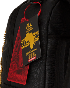 SPRAYGROUND A.I. GOLDEN REGENERATION GOLD SEQUIN SNAKE BACKPACK