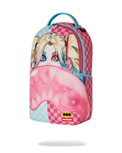 SPRAYGROUNDHARLEY QUINN BUBBLE GUM SHARK BACKPACK