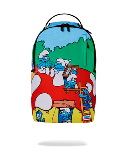 SPRAYGROUND SMURFS MUSHROOM VILLAGE BACKPACK