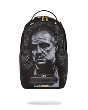 Load image into Gallery viewer, SPRAYGROUND STRICKTLY BUSINESS GODFATHER COLLAB BACKPACK