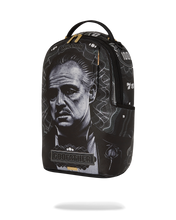 Load image into Gallery viewer, SPRAYGROUND STRICKTLY BUSINESS GODFATHER COLLAB BACKPACK