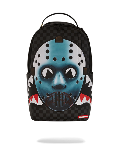 SPRAYGROUND YEP, NOT GOING OUTSIDE HOCKEY MASK SHARK MOUTH BACKPACK