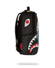 Load image into Gallery viewer, SPRAYGROUND YEP, NOT GOING OUTSIDE HOCKEY MASK SHARK MOUTH BACKPACK