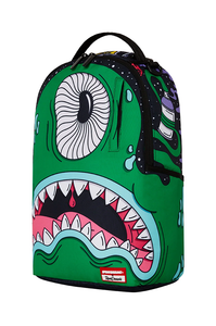 SPRAYGROUND JORGE RODRIGUEZ GREEN ALIEN BACKPACK