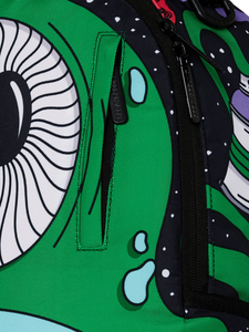 SPRAYGROUND JORGE RODRIGUEZ GREEN ALIEN BACKPACK