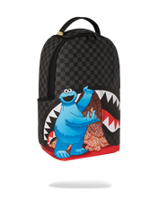Load image into Gallery viewer, SPRAYGROUND SESAME STREET COOKIE MONSTER SNACK ATTACK BACKPACK