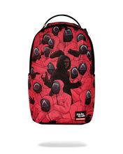 Load image into Gallery viewer, SPRAYGROUND SQUID GAME FRONT MAN AND WORKERS CRAMMED BACKPACK