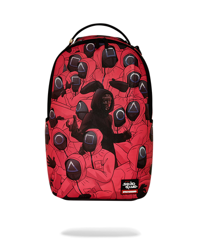 SPRAYGROUND SQUID GAME FRONT MAN AND WORKERS CRAMMED BACKPACK