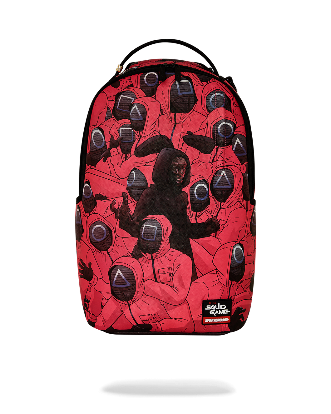 SPRAYGROUND SQUID GAME FRONT MAN AND WORKERS CRAMMED BACKPACK
