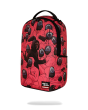 Load image into Gallery viewer, SPRAYGROUND SQUID GAME FRONT MAN AND WORKERS CRAMMED BACKPACK