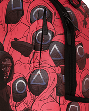 Load image into Gallery viewer, SPRAYGROUND SQUID GAME FRONT MAN AND WORKERS CRAMMED BACKPACK