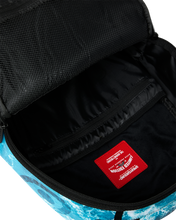 Load image into Gallery viewer, SPRAYGROUND HIGH TIDE SHARKS SPLIT OCEAN BACKPACK