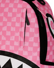 Load image into Gallery viewer, SPRAYGROUND PINK AND BLACK DRIP CHECK BACKPACK