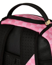 Load image into Gallery viewer, SPRAYGROUND PINK AND BLACK DRIP CHECK BACKPACK