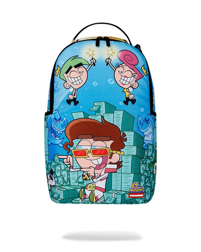 SPRAYGROUND TINNYSITTING ON MONEYCHAIR BACKPACK