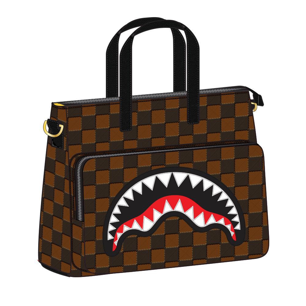 SPRAYGROUND SAWTOOTH SHARK TRAVEL PRESS – BLUE CITY NYC
