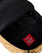 Load image into Gallery viewer, SPRAYGROUND SHARK CENTRAL GOLDEN AGE GOLD WEATHERED BACKPACK