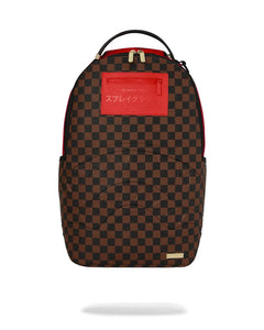 SPRAYGROUND RED REDEMPTION DLXSV BACKPACK – BLUE CITY NYC