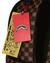 Load image into Gallery viewer, SPRAYGROUND SHARKS IN PARIS WTF BUBBLE BROWN CHECK BACKPACK