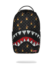 Load image into Gallery viewer, SPRAYGROUND SCRIBBLE FIRE CHECK BACKPACK