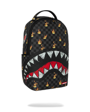 Load image into Gallery viewer, SPRAYGROUND SCRIBBLE FIRE CHECK BACKPACK