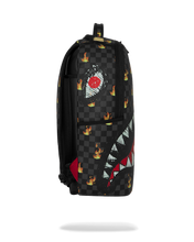 Load image into Gallery viewer, SPRAYGROUND SCRIBBLE FIRE CHECK BACKPACK